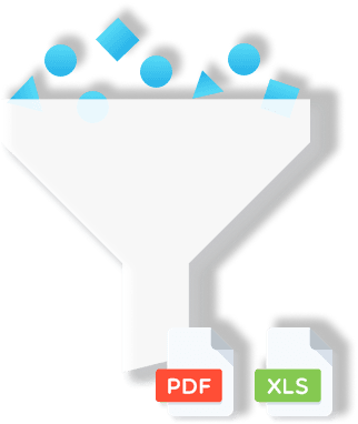 PDF and XLS files representation