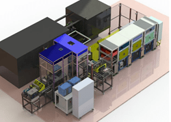 Automated machine graphic factory image